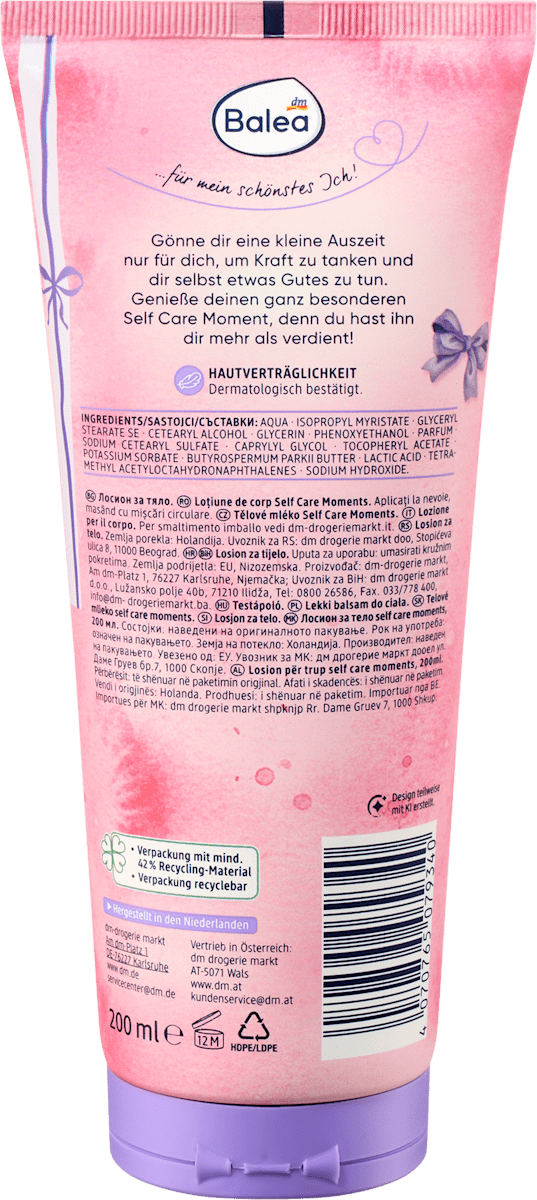Balea Bodylotion Self Care Moments, 200 ml