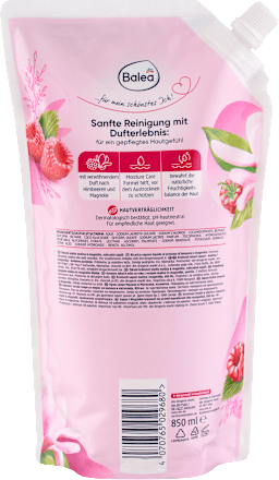 Cremeseife Himbeere & Magnolie, Nachfüllpack, 850 ml