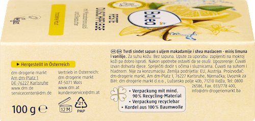 Festes Duschgel Vanille & Zitrone, 100 g