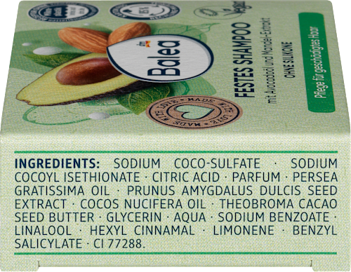 Festes Shampoo Avocado Mandelmilch, 60 g