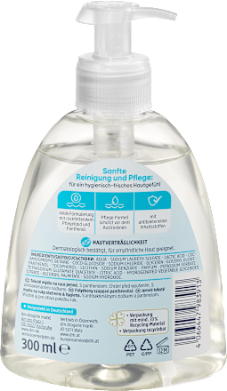 Flüssigseife, milde Seife Pflege & Hygiene, antibakteriell, 300 ml