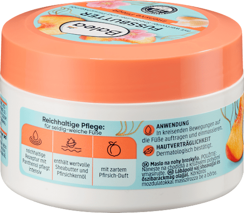 Voetboter sheaboter & perzikpitolie, 150 ml