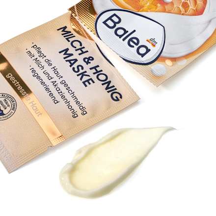 Gesichtsmaske Milch & Honig, 16 ml Balea