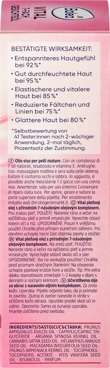 Balea Gesichtsöl Vital 7-fach, 30 ml