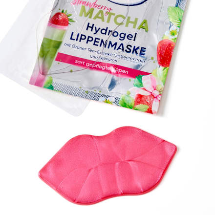 Lippenmaske Hydrogel Strawberry Matcha, 1 St