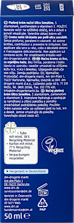 Nachtcreme Ultra Sensitive, 50 ml