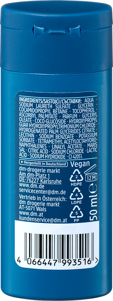 Balea MEN Duschgel Fresh 3in1, Reisegröße, 50 ml