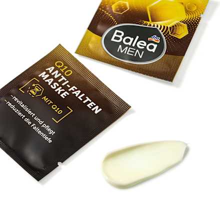 Gesichtsmaske Q10 Anti-Falten (2x8 ml), 16 ml Balea MEN