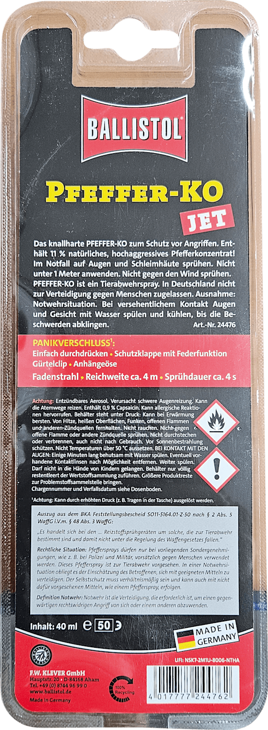 Ballistol Tierabwehrspray JET, 40 ml