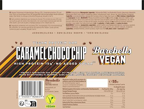 Proteïnereep Caramel Choco Chip, 55 g