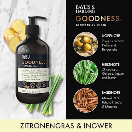 Flüssigseife Goodness Lemongrass & Ginger, 500 ml