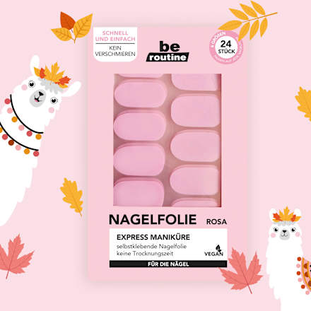 Nagelfolien Express Maniküre Rosa, 24 St BE ROUTINE