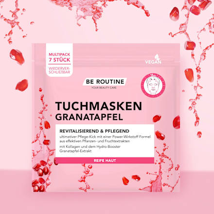 Granaatappel Sheet Masks Multipack, 7 stuks