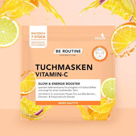 Tuchmasken Vitamin-C Multipack, 7 St BE ROUTINE