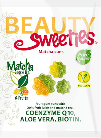 Fruchtgummi, Matcha-Sonnen, 125 g