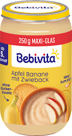 Frucht & Getreide Apfel Banane mit Zwieback, ab dem 5. Monat, 250 g