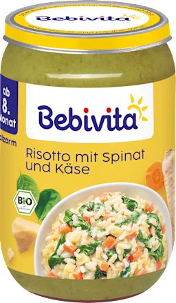 Menü Risotto mit Spinat und Käse, ab dem 8. Monat, 220 g