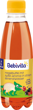 Stilles Mineralwasser mit Hagebutte und Apfel-Aronia ab dem 5. Monat, 500 ml EINWEG