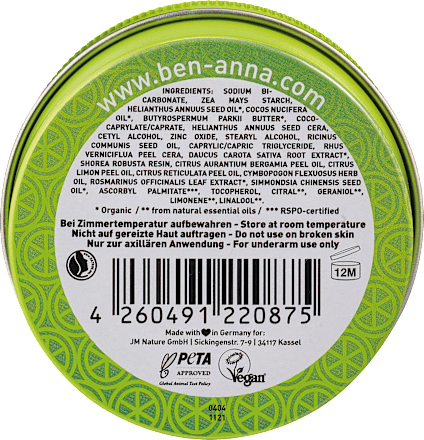 Deodorantcrème Deodorant Perzische limoen, 45 g