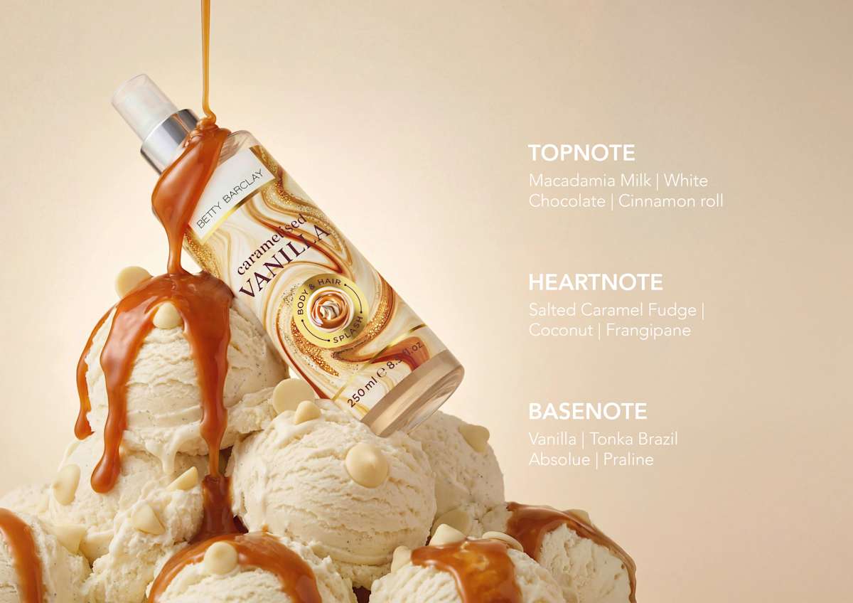 Betty Barclay Caramelised Vanilla Körperspray Bodymist, 250 ml