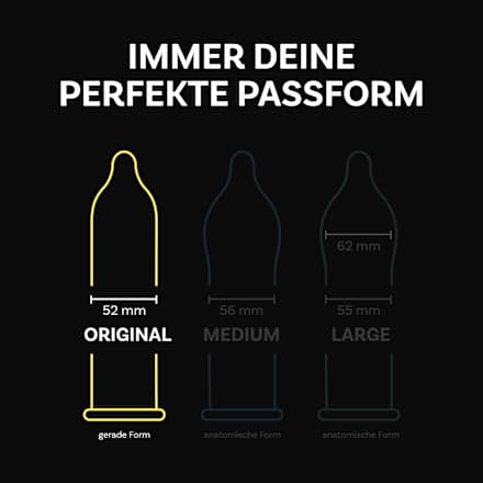 Kondome Bunte Vielfalt, Breite 52 mm, 20 St