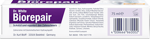 Tandpasta Glazuurbescherming & Herstel fluoridevrij, 75 ml