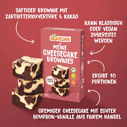 Backmischung, Meine Cheesecake Brownies, 420 g