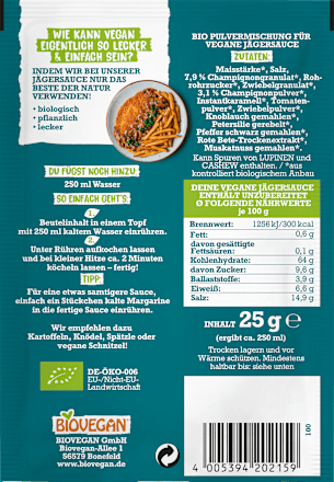 Meine vegane Jägersauce, 25 g