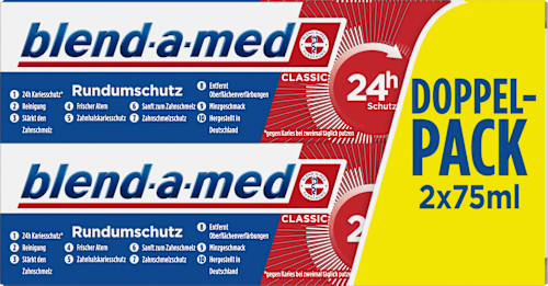 blend-a-med Zahnpasta Classic Doppelpack (2x75ml), 150 ml