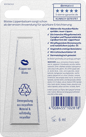 Lippenbalsam Repair Care LSF 15, 6 ml