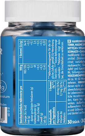 Slaapgummies Melatonine 30 stuks, 105 g