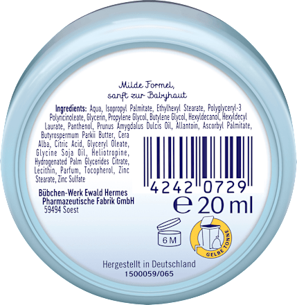 Baby Pflegecreme, Reisegröße, 20 ml