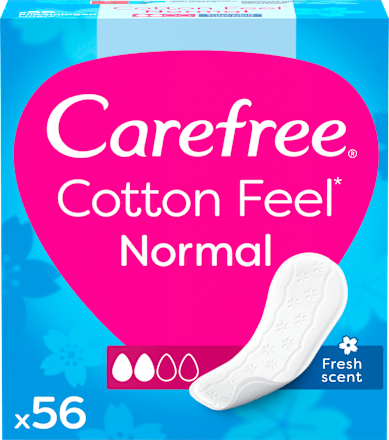 Slipeinlagen Cotton Feel Normal mit Frischeduft, 56 St