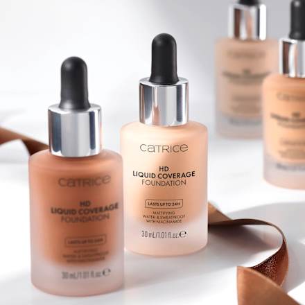 Foundation Liquid HD Coverage Waterproof 008 Fair Beige, 30 ml