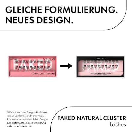 Künstliche Wimpern Set Faked Natural Cluster Lashes, 1 St