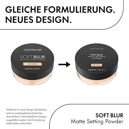 Puder Soft Blur Matte Setting 030 Medium, 8 g