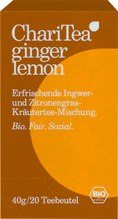 Kräutertee "Ginger Lemon" mit Ingwer & Zitronengras (20 Beutel), 40 g