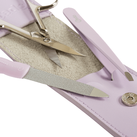 Maniküre-Etui Travel rosa 3tlg, 1 St