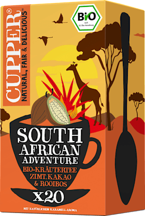 Kruidenthee "South African Adventure" met kaneel, cacao & rooibos (20 theezakjes), 40 g