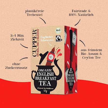 Zwarte thee "English Breakfast" (20 theezakjes), 50 g