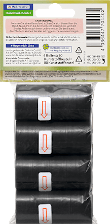 Hondenpoepzakjes (4x20 stuks), 80 stuks