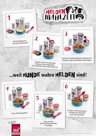 Nassfutter Hund mit Huhn, Heldenmahlzeit, 400 g
