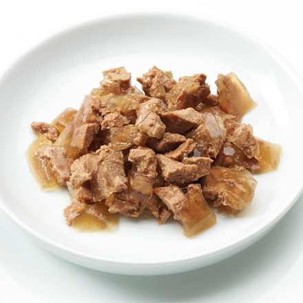 Nassfutter Katze reich an Huhn, feine Häpppchen in Gelee, Augenschmaus, 85 g