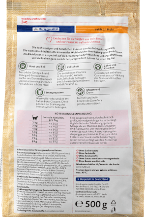 Trockenfutter Katze mit Huhn, Naturverliebt, 500 g Dein Bestes