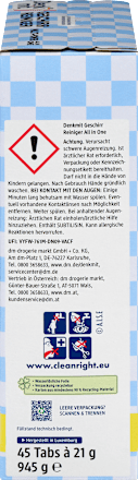 Geschirrspülmittel-Tabs Multi-Power (40+5 Gratis), 45 St Denkmit