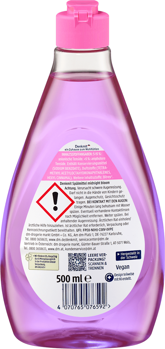 Denkmit Spülmittel Midnight Bloom, 500 ml