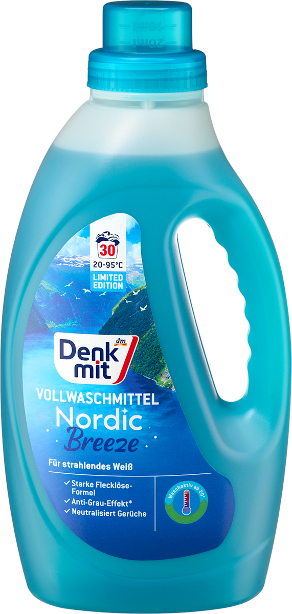Denkmit Vollwaschmittel flüssig Nordic Breeze, 30 Wl
