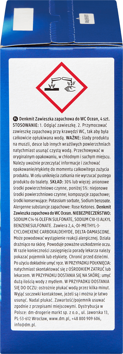 Denkmit WC-Blauspüler Ocean, 4 St