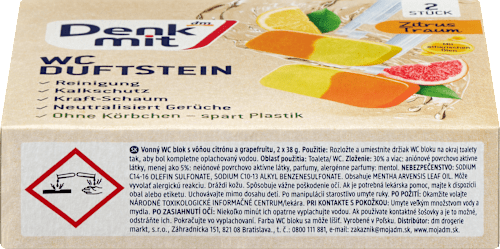 WC geursteen citrus droom, 2 stuks
