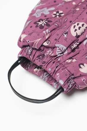 Schneeanzug mit Blumen-Muster, rosa, Gr. 86/92, 1 St